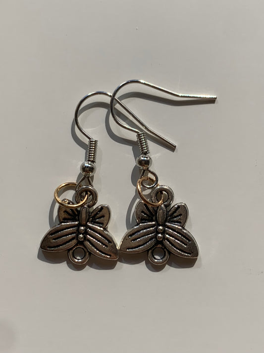 Fly / butterfly earrings